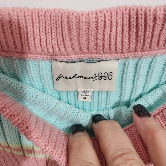 Freshman 1996 2 piece knit cotton ribbed top and skirt, size medium - Picture 5 of 12